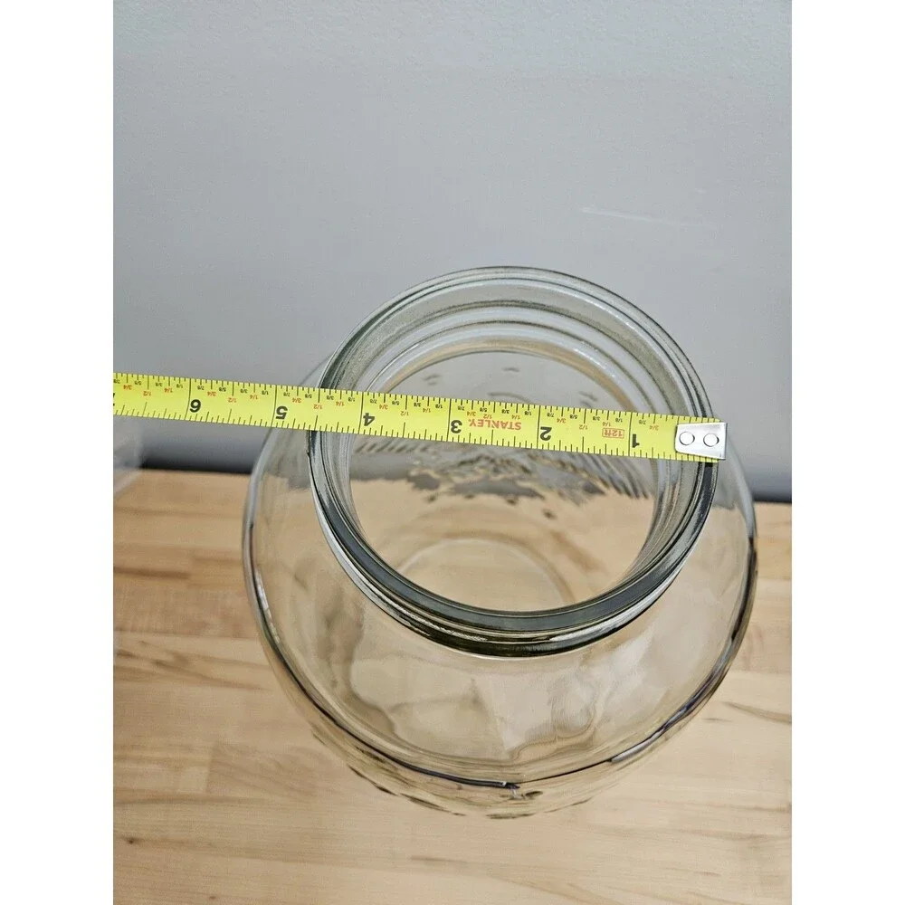 GIANT Vintage Mason Jar 18” Clear Patent Nov 30th 1858 Eagle 5 Gallon w/ Handle